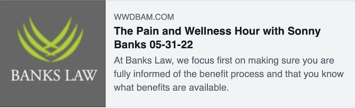 The Pain and Wellness Hour with Sonny Banks 05-31-22